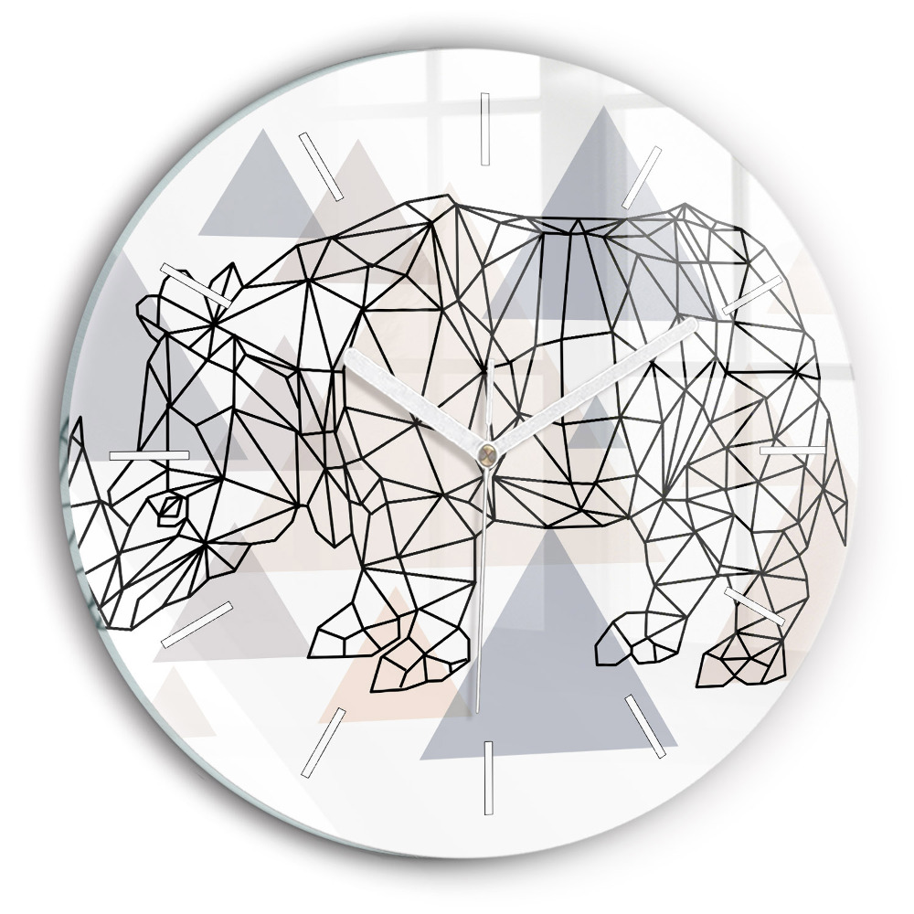 Fali üvegóra kerek 30 cm Geometrikus minta