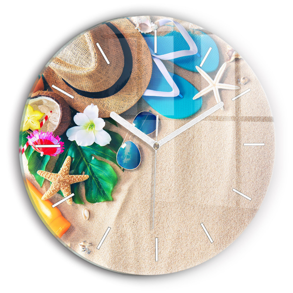 Egyedi üvegóra kerek 30 cm Nyaralási kiegészítők