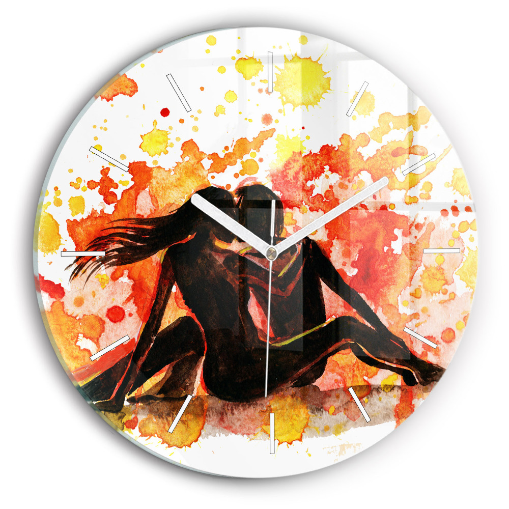 Kerek falióra 30 cm Szerelem és egy szerelmes pár