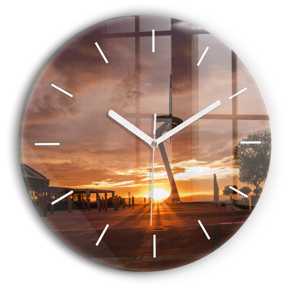 Kerek üvegóra 30 cm Barcelonai Olimpiai Park