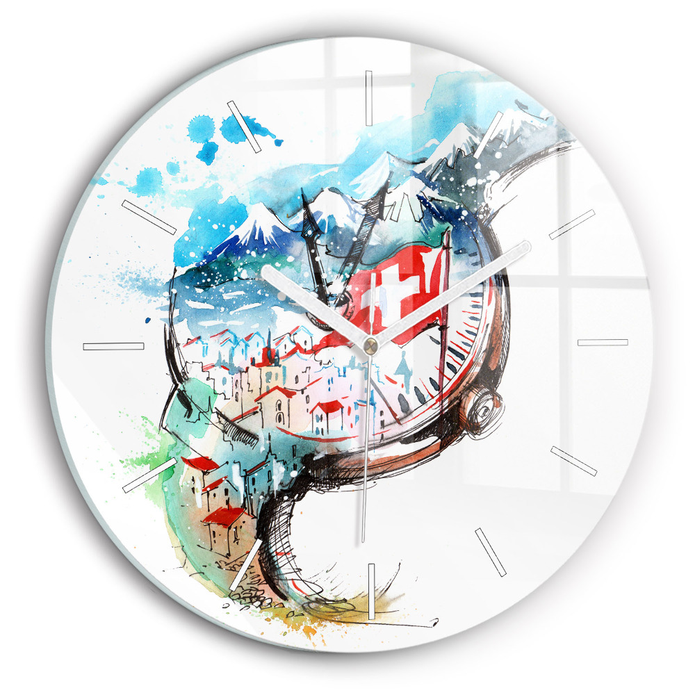 Kerek falióra 30 cm Svájci óra