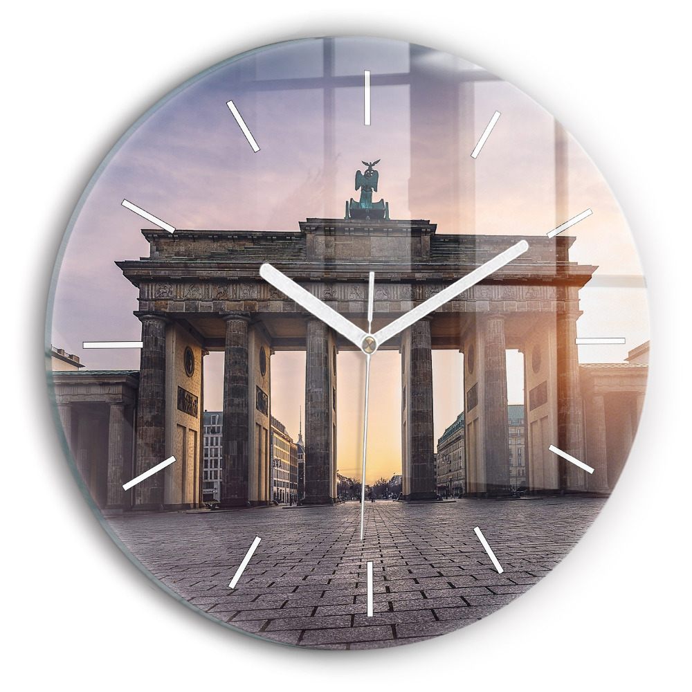 Kerek fali üvegóra 30 cm Brandenburgi kapu