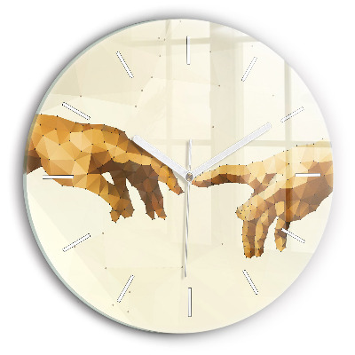 Kerek fali üvegóra 30 cm Ádám megteremtése