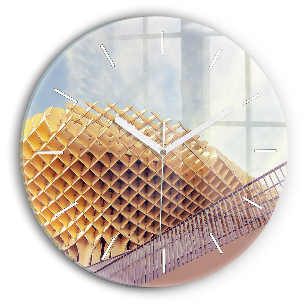 Egyedi üvegóra kerek 30 cm Sevillai kilátó