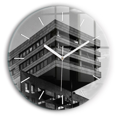 Kerek üvegóra 30 cm Építészet Amszterdamban