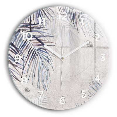 Fali üvegóra kerek 30 cm Pálmalevél