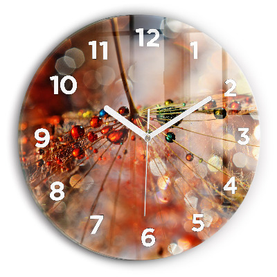 Kerek falióra 30 cm Fújó harmattal