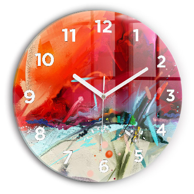 Kerek üvegóra 30 cm Fűszerek sorai