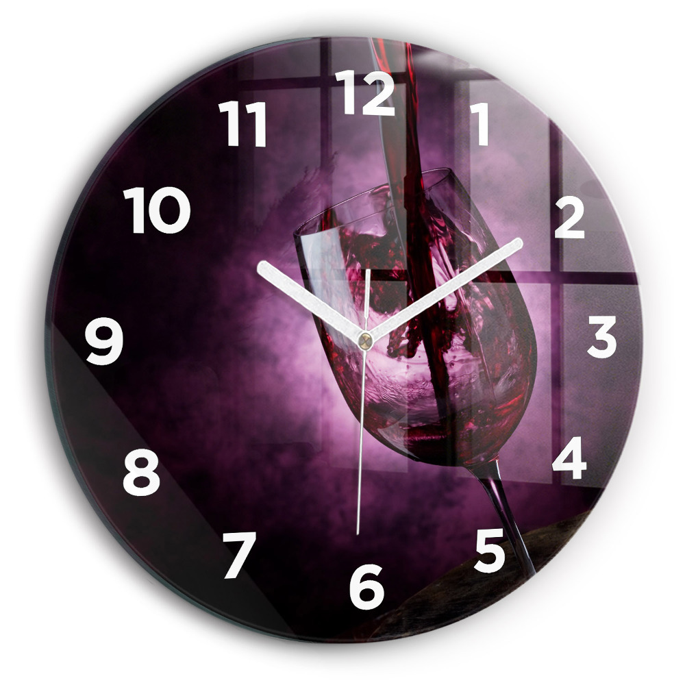 Egyedi üvegóra kerek 30 cm Borospohár