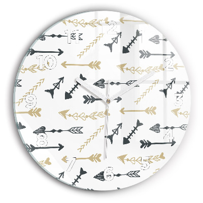 Fali üvegóra kerek 30 cm Geometrikus csípőminta