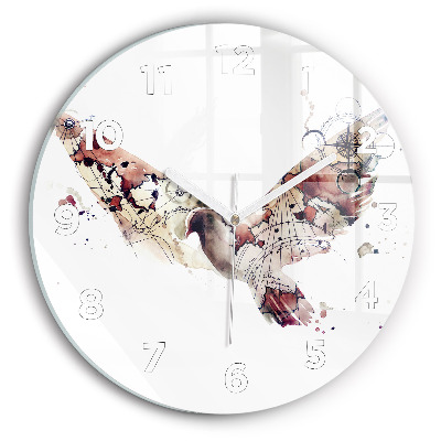 Kerek üvegóra 30 cm Absztrakt nézet