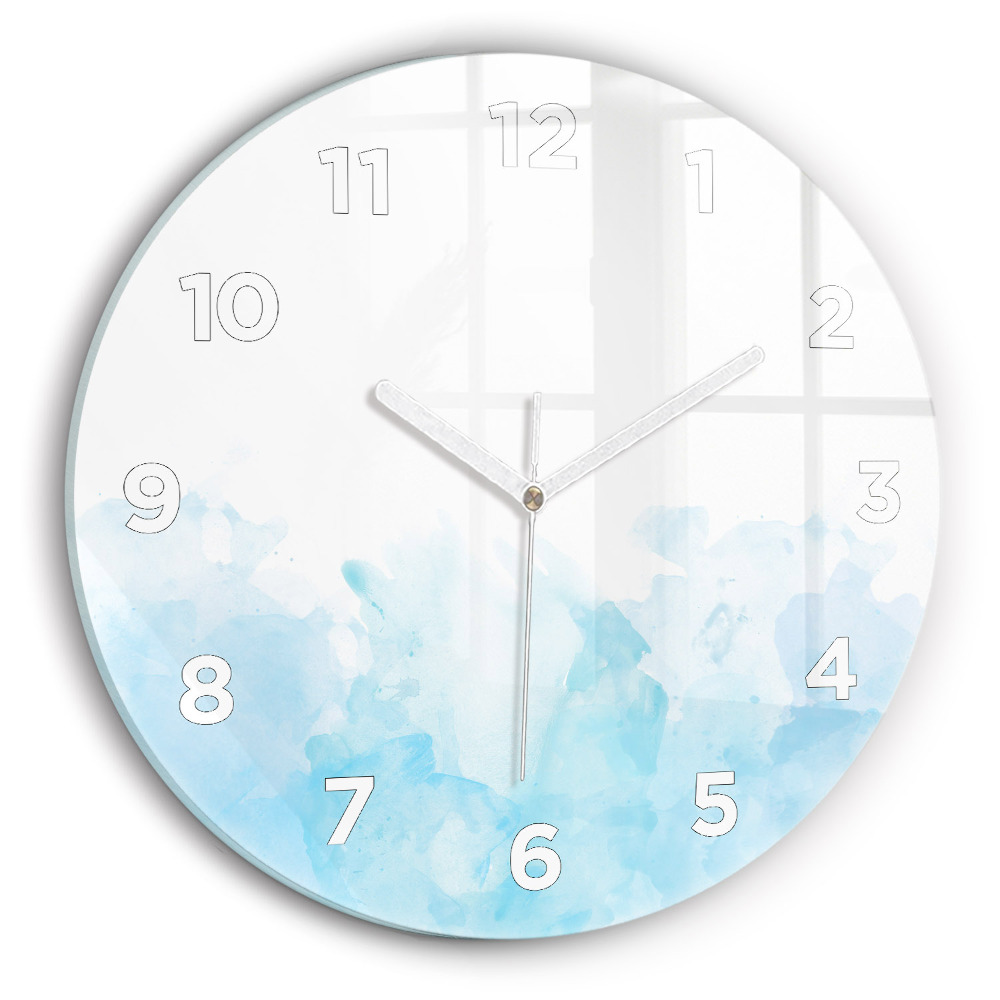 Kerek fali üvegóra 30 cm Festett foltok