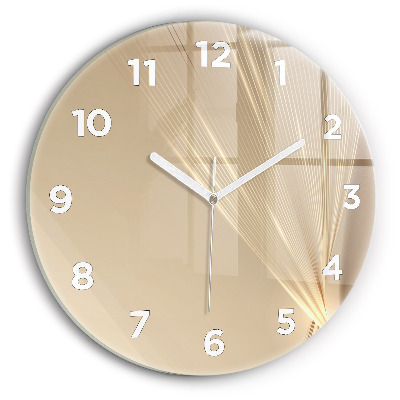 Kerek üvegóra 30 cm Absztrakt fény