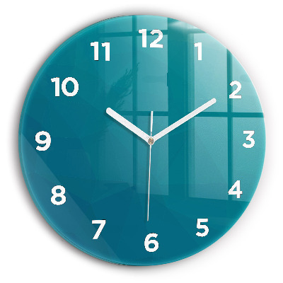 Kerek fali üvegóra 30 cm Tengeri absztrakció