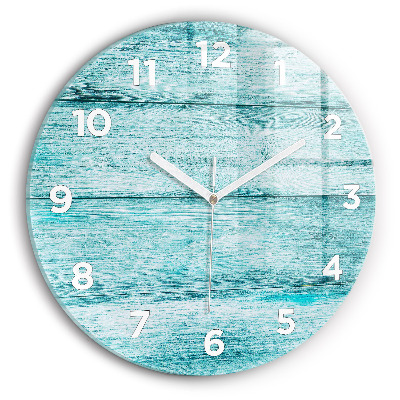 Kerek falióra 30 cm Kék régi fa