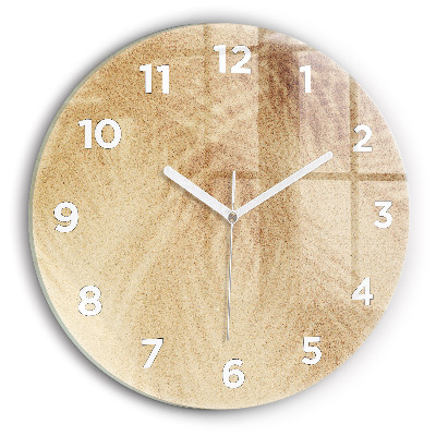 Kerek üvegóra 30 cm Arany absztrakció