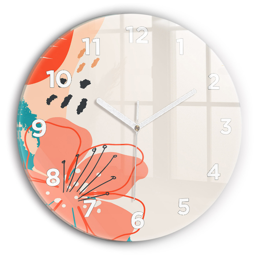 Fali üvegóra kerek 30 cm Hawaii növények