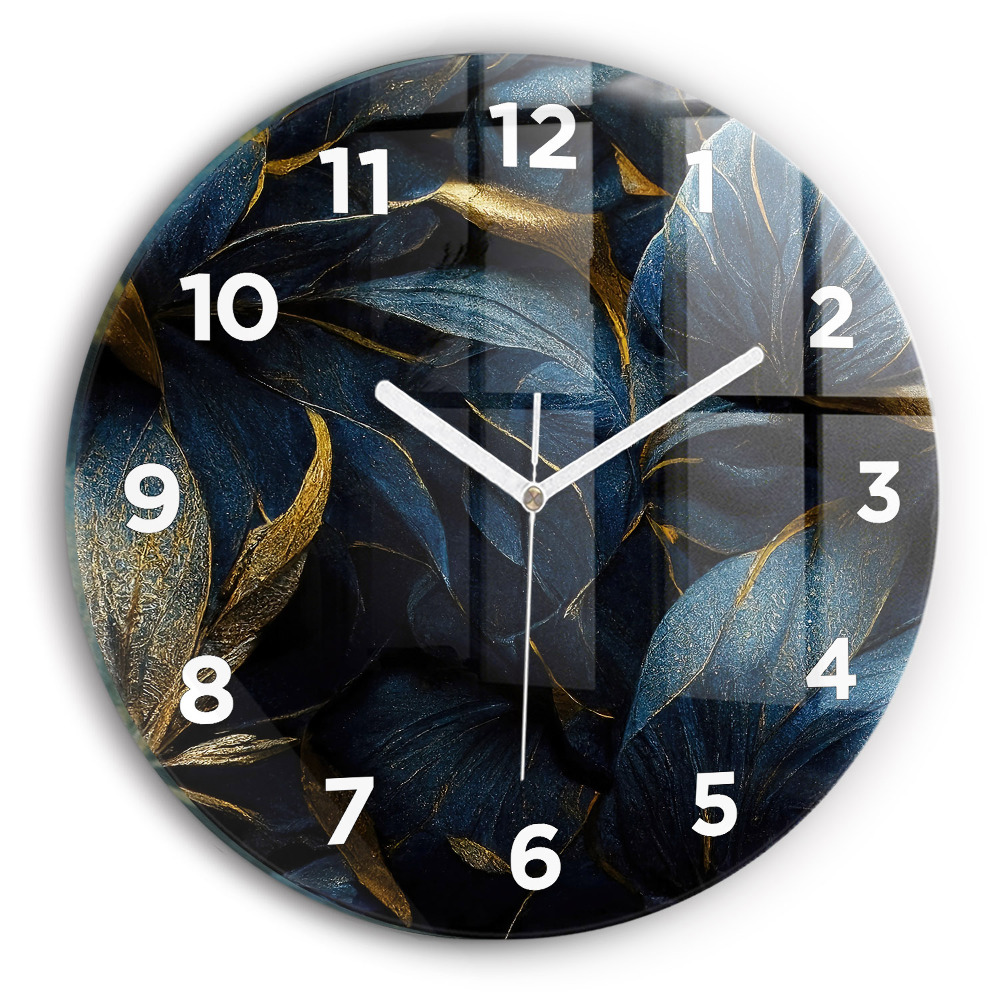 Egyedi üvegóra kerek 30 cm Dekoratív virágok