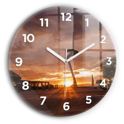 Kerek üvegóra 30 cm Barcelonai Olimpiai Park