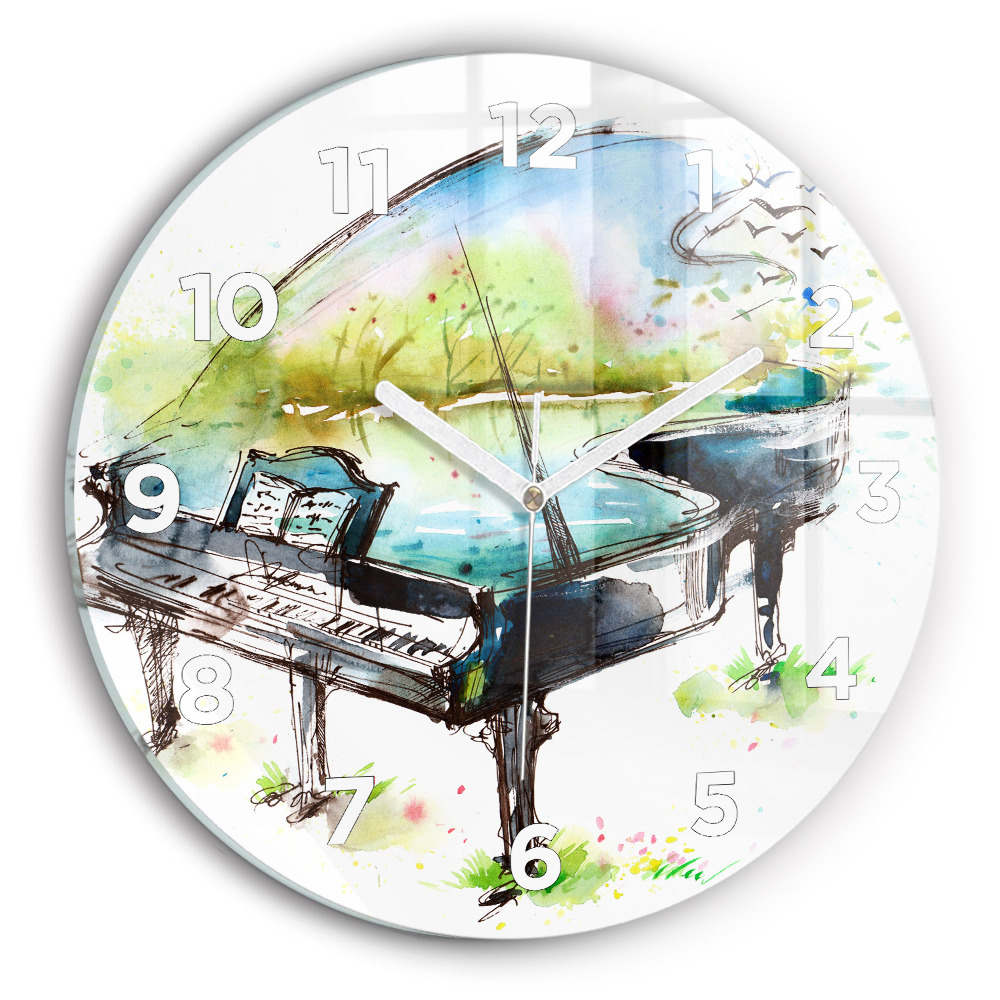 Fali üvegóra kerek 30 cm A 4 évszak illusztrációja