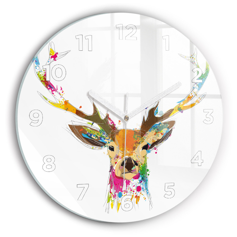 Kerek falióra 30 cm Szarvasfej