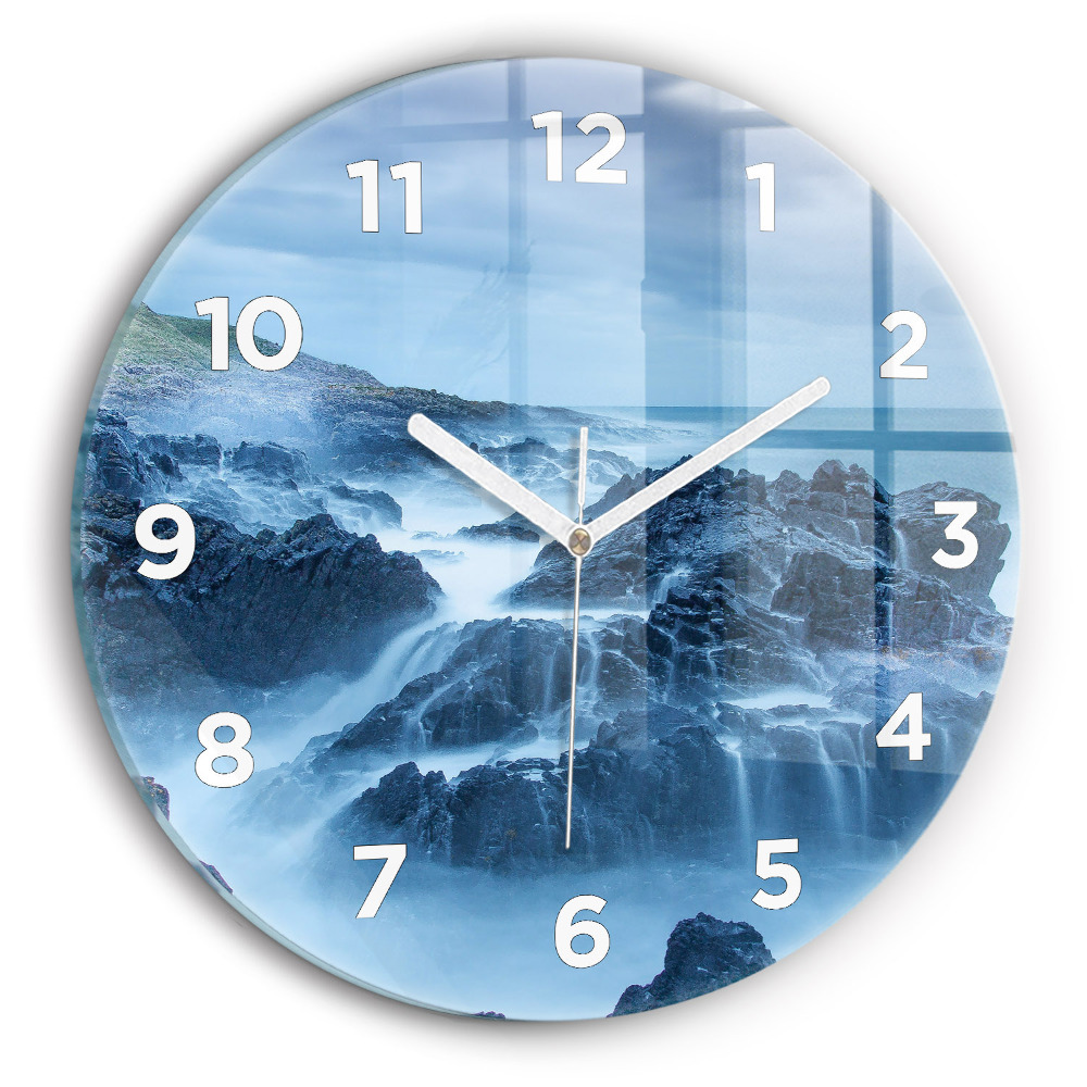 Kerek fali üvegóra 30 cm Világítótorony