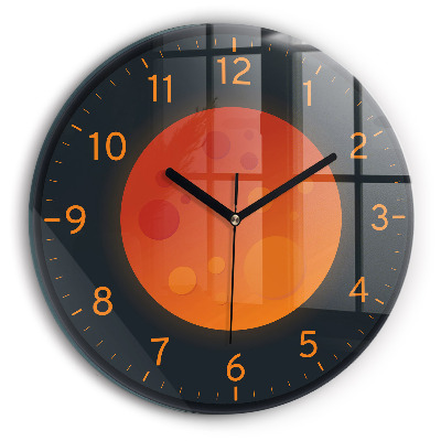 Kerek üvegóra 30 cm Telihold