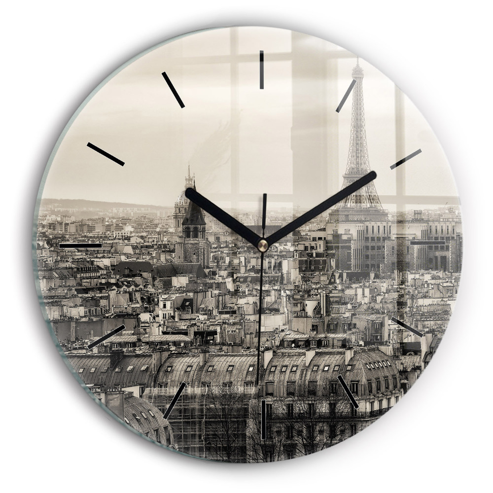 Kerek falióra 30 cm Párizsi panoráma