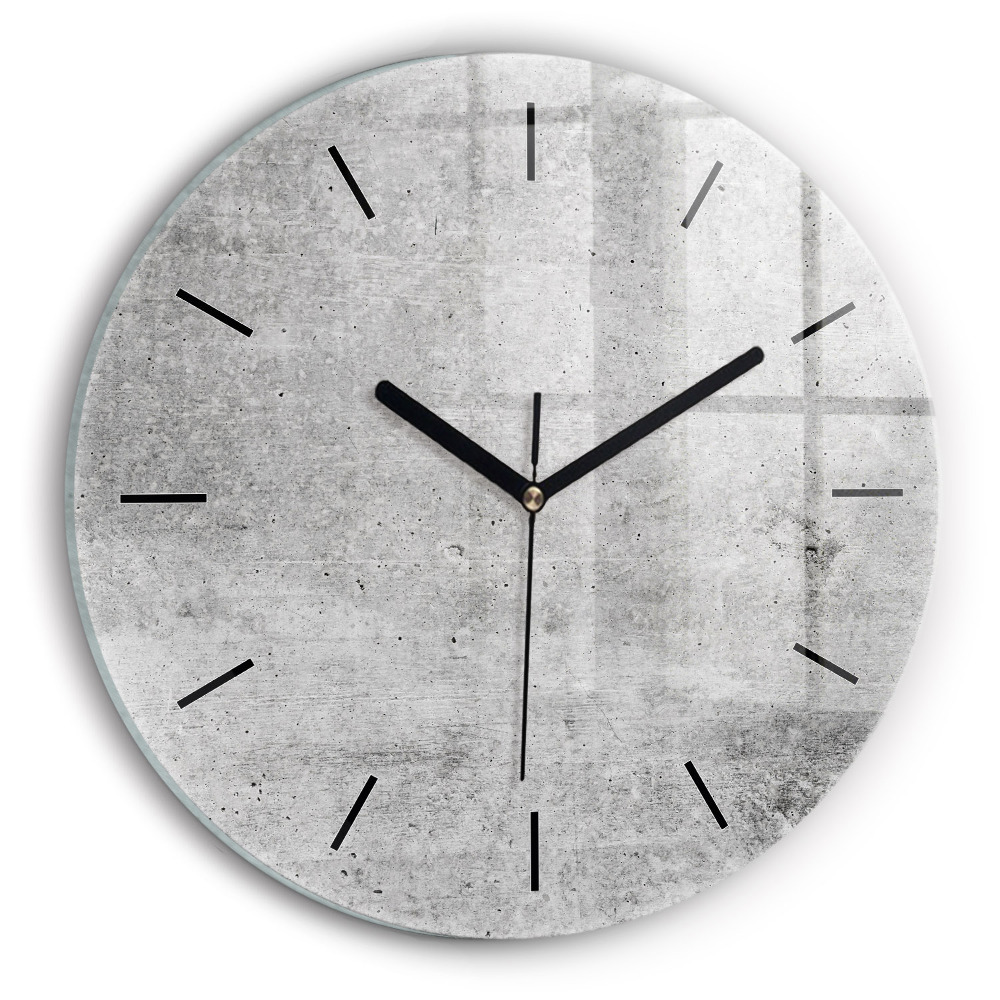 Kerek fali üvegóra 30 cm Nyers fal