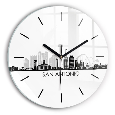 Kerek üvegóra 30 cm San Antonio városa Texas államban