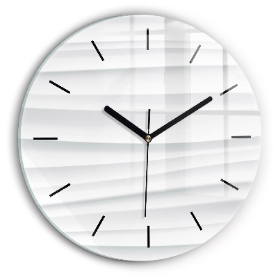 Kerek fali üvegóra 30 cm Hullámok textúrája