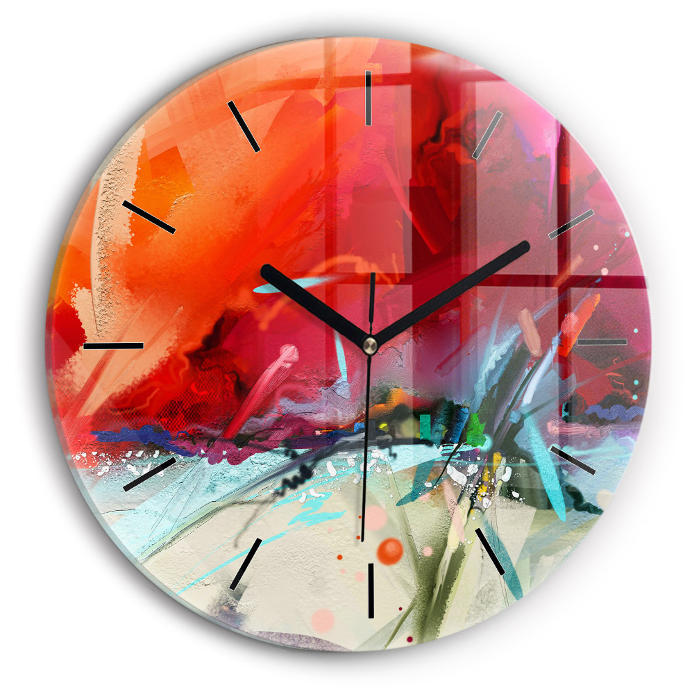 Kerek üvegóra 30 cm Fűszerek sorai