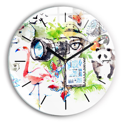 Egyedi üvegóra kerek 30 cm Zoológus