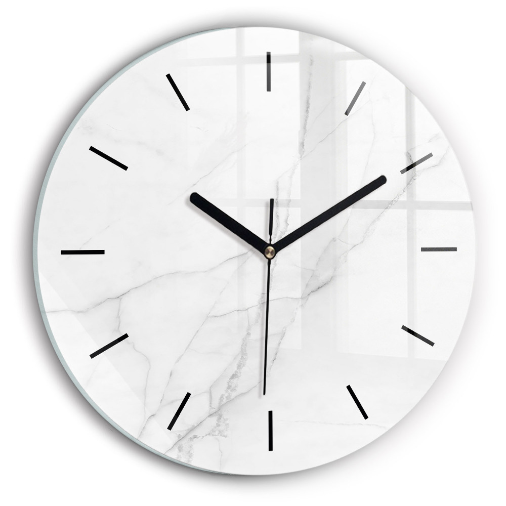 Fali üvegóra kerek 30 cm Dekoratív márvány