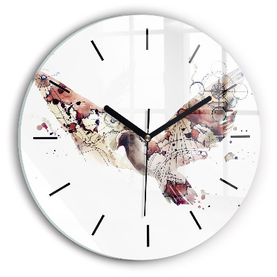 Kerek üvegóra 30 cm Absztrakt nézet