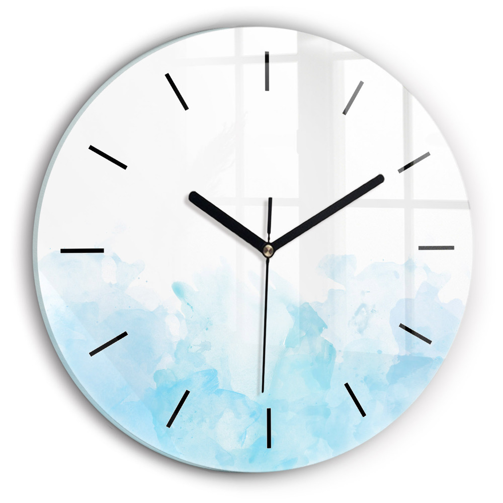 Kerek fali üvegóra 30 cm Festett foltok