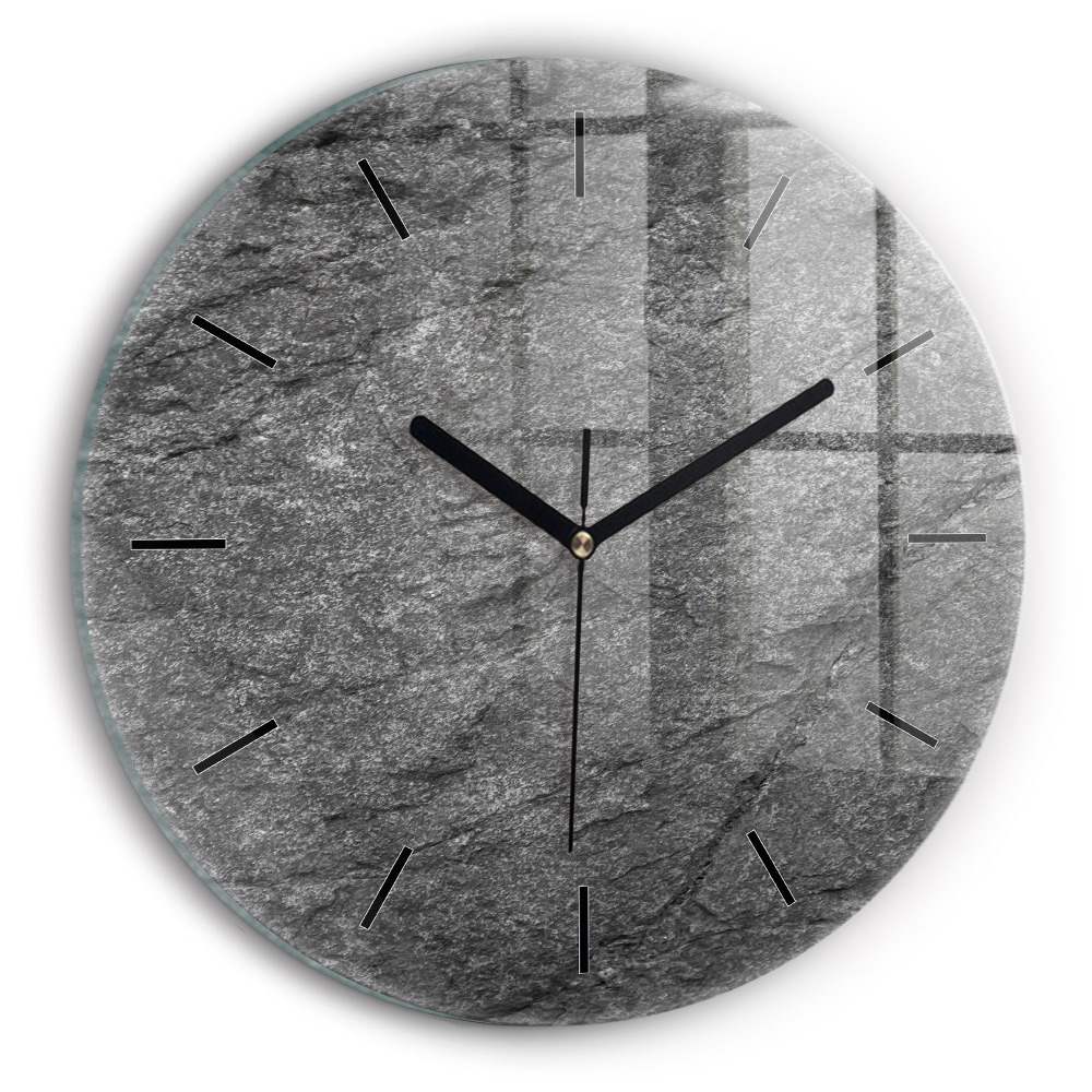 Kerek üvegóra 30 cm Vulkanikus szikla