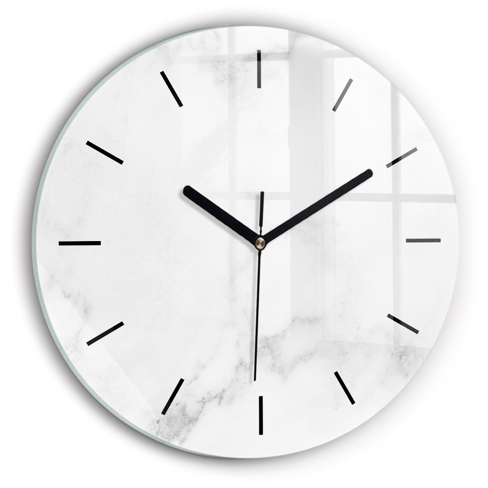Kerek falióra 30 cm Elegáns márvány