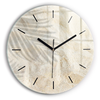 Fali üvegóra kerek 30 cm Pálmafás homok árnyéka