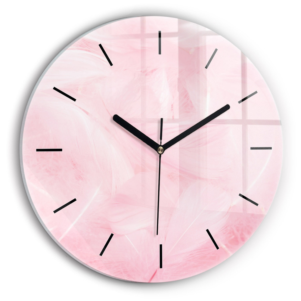 Kerek üvegóra 30 cm Toll absztrakt