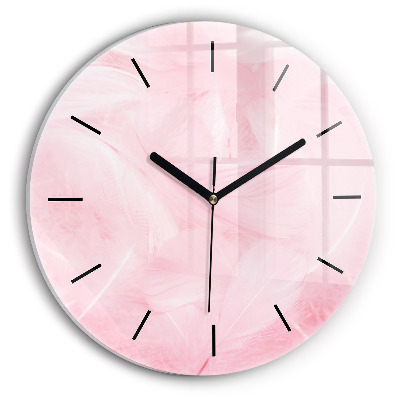 Kerek üvegóra 30 cm Toll absztrakt