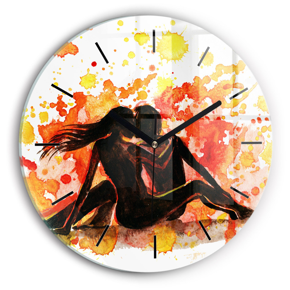 Kerek falióra 30 cm Szerelem és egy szerelmes pár