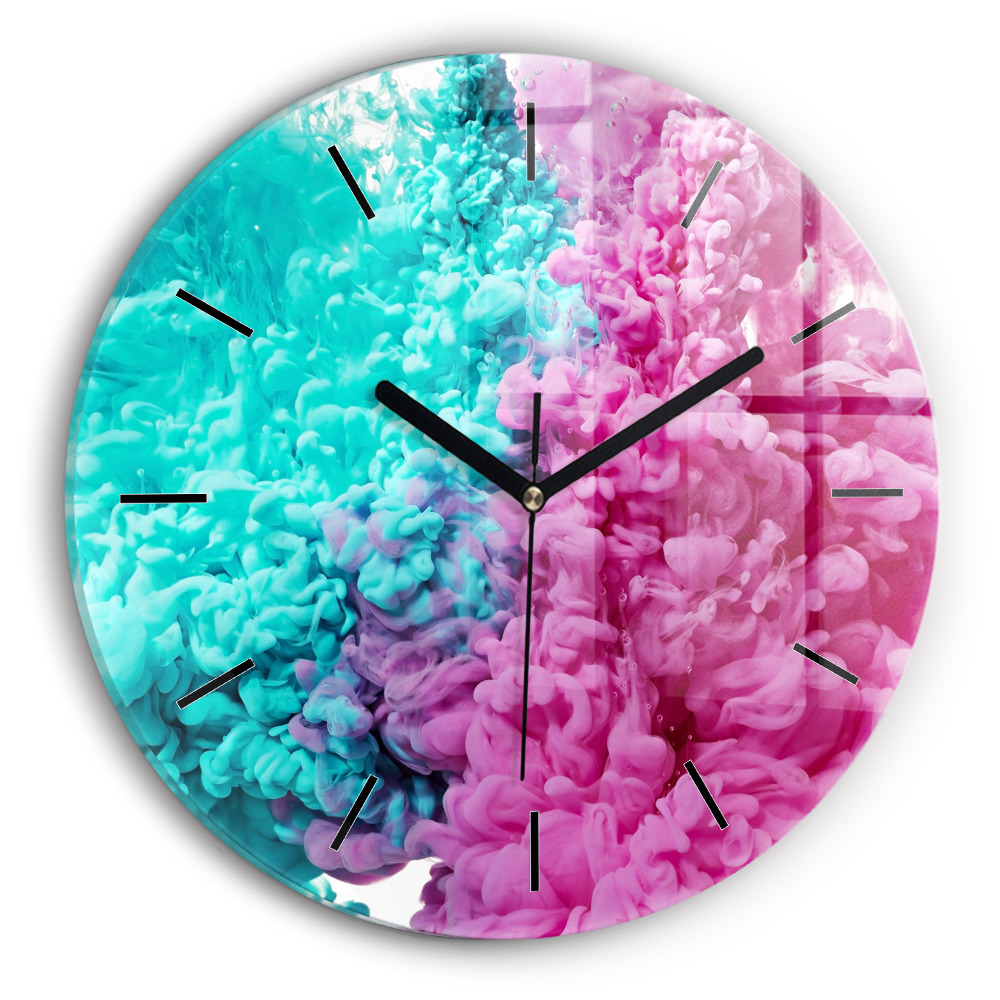 Kerek üvegóra 30 cm Modern művészet - foltok