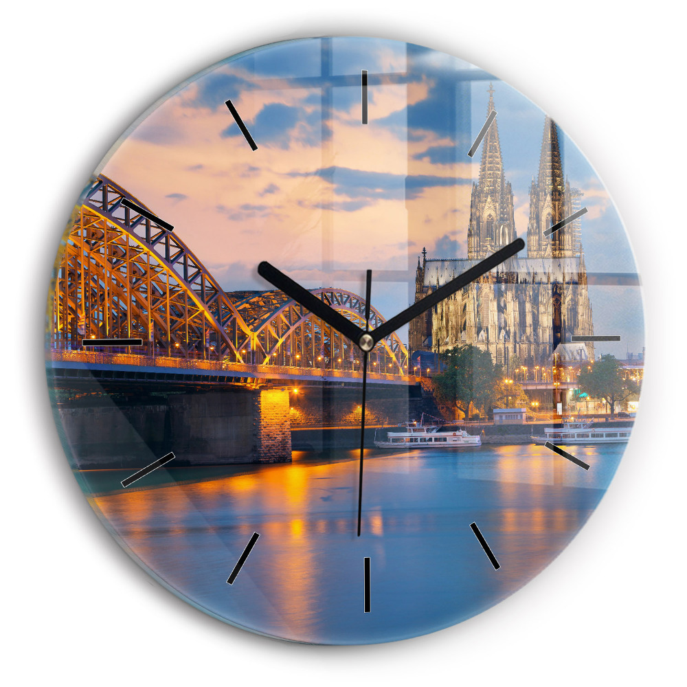 Kerek falióra 30 cm A városháza látképe