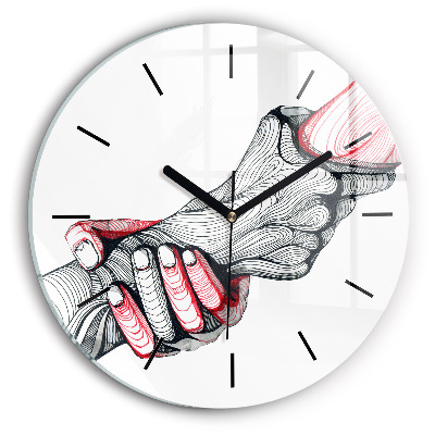 Fali üvegóra kerek 30 cm Kézen fogva