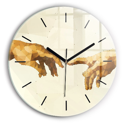 Kerek fali üvegóra 30 cm Ádám megteremtése