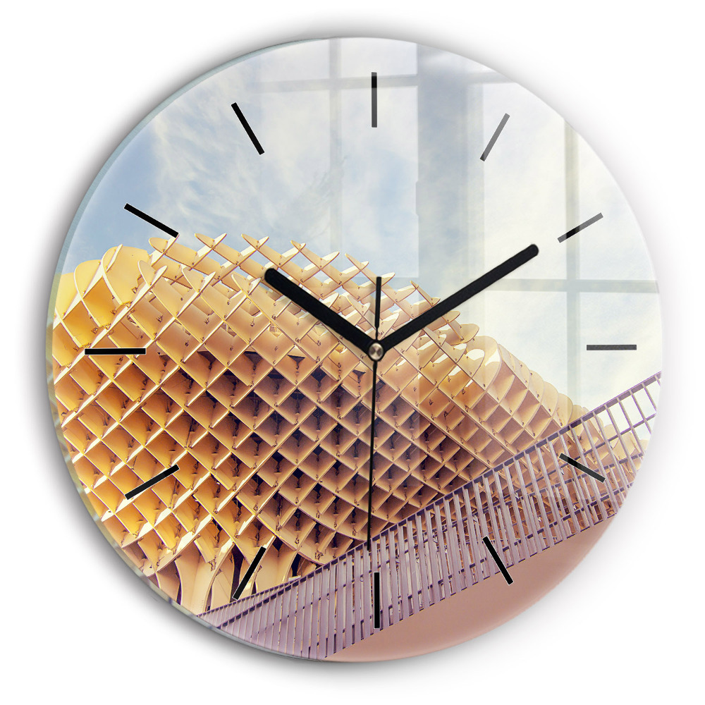 Egyedi üvegóra kerek 30 cm Sevillai kilátó