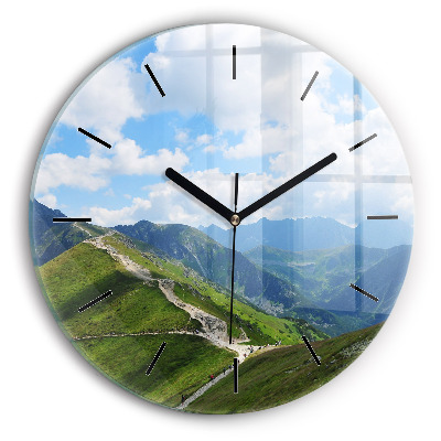 Kerek fali üvegóra 30 cm Mókus és vadon élő állatok