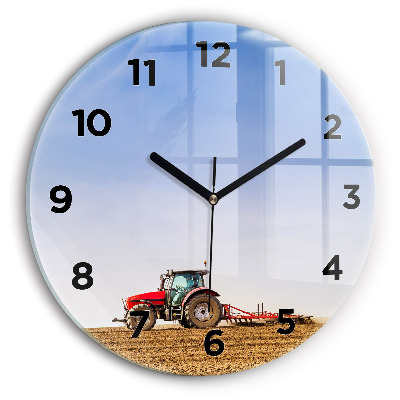 Kerek üvegóra 30 cm Földműves traktorral