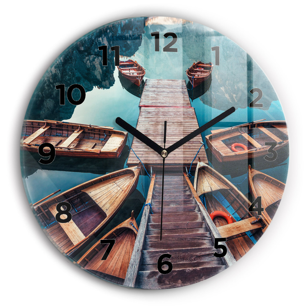 Kerek falióra 30 cm Emelvény és tó